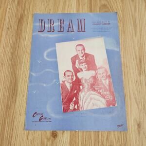Vintage 1945 Dream Johnny Mercer Sheet Music Pied Pipers Capitol Songs Piano